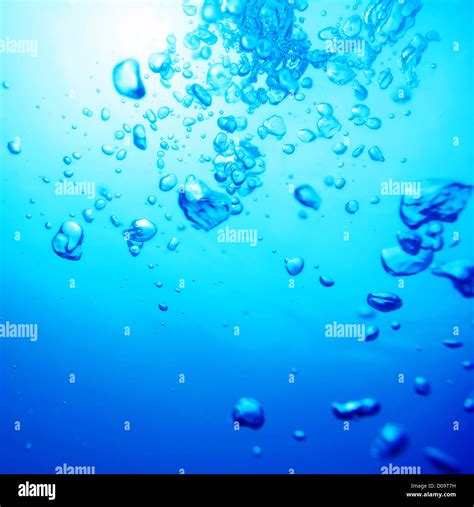 Air Bubbles In Fresh Water Nice For Backgrounds Stock Photo Alamy