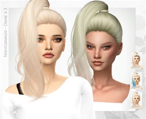 The Most Gorgeous Hair Redesigns Of Moonflowersims For The Sims 4
