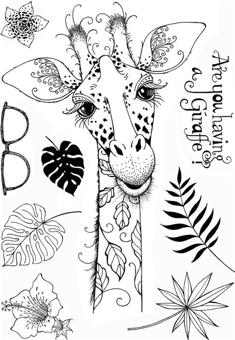 Pink Ink Designs A5 Clear Stamp Set Giraffe