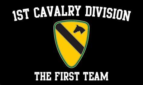 1st Cavalry Division 3x5 Flag Cav Double Sided Us Army Usa Etsy