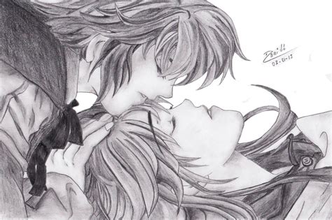Beso En La Frente Dibujos De Amor De Pareja Dibujos De Amor Anime