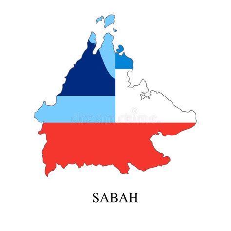 Sabah Map Vector Illustration Stock Vector Illustration Of Sabah