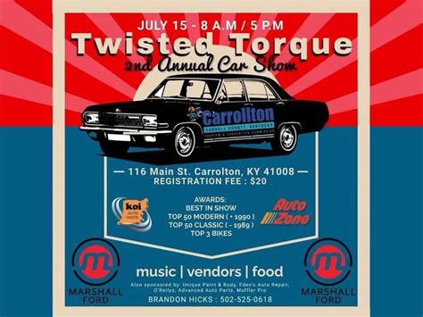 Twisted Torque 2nd Annual Car Show Kentucky Cruises