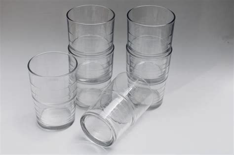 Svepa Ikea Stackable Clear Glass Tumblers Set Of Six 10 Oz Drinking Glasses