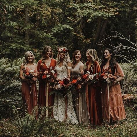 Junebug Weddingss Instagram Post “now This Is How You Do Mismatched Bridesmaids Dress Fall