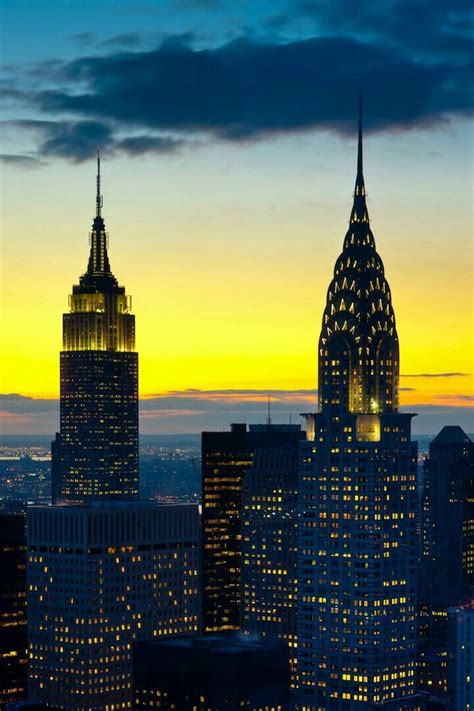 Empire State Building And Chrysler Building Nyc New York Photography