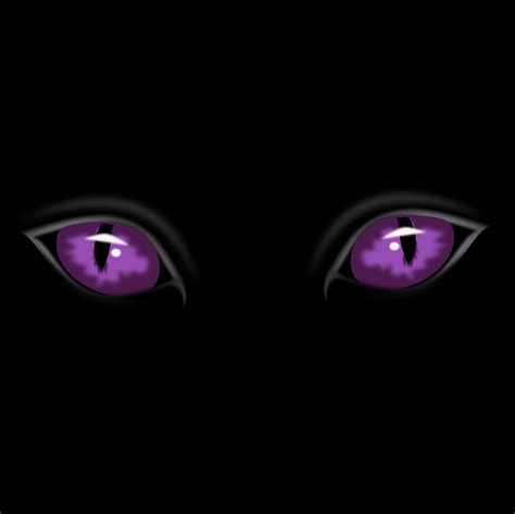 Staring Purple Eyes Free Halloween Vector Clipart Illustration