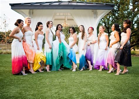 Wedding With Bridesmaids In Rainbow Dresses Popsugar Love And Sex Photo 39