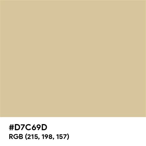 Dark Champagne Gold Color Hex Code Is D7c69d