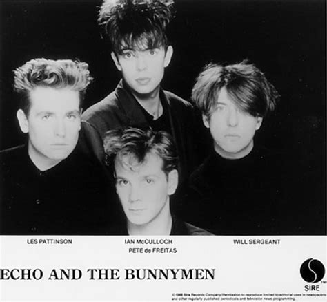 Echo And The Bunnymen Vintage Concert Photo Promo Print 1986 At Wolfgangs