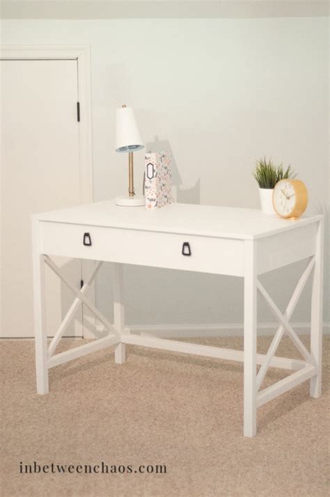 Nail hardboard to the back of the hutch. 15 DIY Desk Plans to Build for your Home Office - The ...