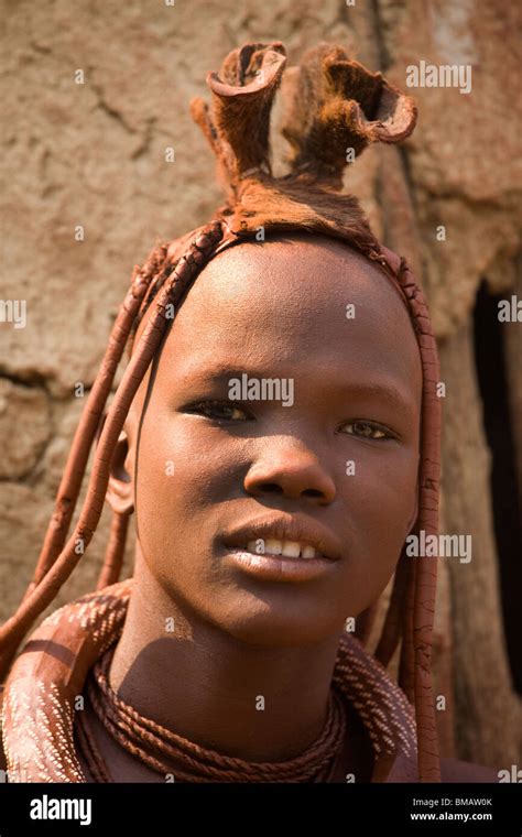 Young Girl Of The Himba Tribe Opuwo Namibia Stock Photo Alamy