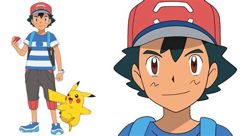 How To Draw Ash Pokemon Sun And Moon Step By Step Como Dibujar A