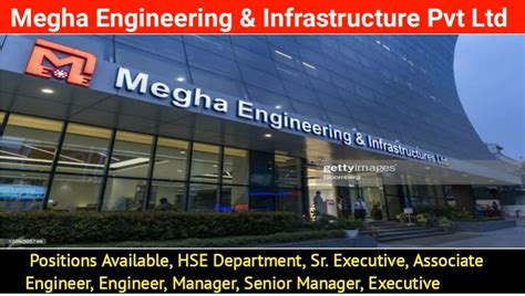 We Are Hiring For Megha Engineering And Infrastructure Pvt Ltd