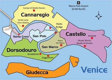 Venezia Sestiere Mappa Mappa Di Venezia Sestiere Italia