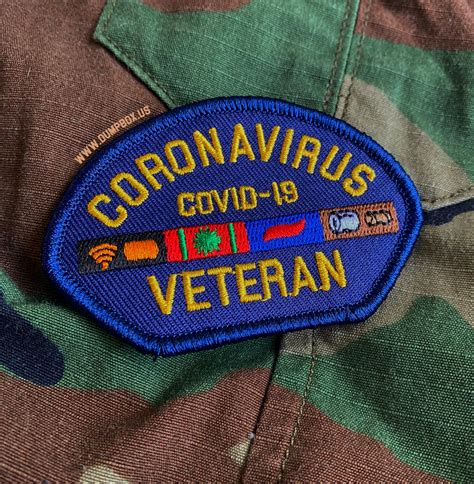Dangerous Goods™️ Coronavirus Veteran Morale Patch - Navy Blue | DUMP BOX