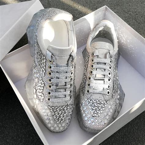 5 beautiful ways to tie you laces | shoe lacing tutorial. Low Top Trainers 2019 New Trend Diamond Sneaker Clear Platforms Bling Bling Lace Up Casual Shoes ...