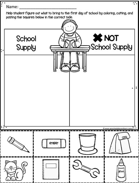 Free Back To School Worksheets