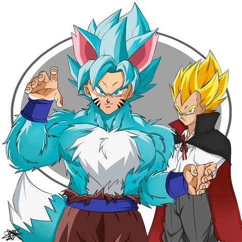 Wolf Goku And Vampire Vegeta Dragonballz Amino