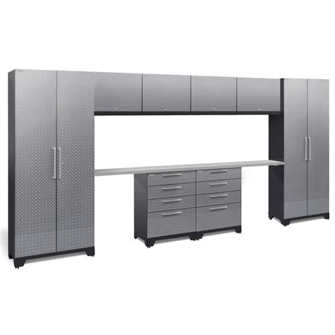 Newage makes the best garage cabinets you can buy in 2021. NewAge Products Performance Diamond Plate 2.0 72 in. H x ...