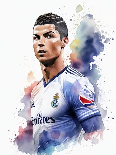 Premium Ai Image Cristiano Ronaldo Cr7 Watew Color