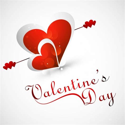 Valentines Day Celebration Greeting Card Vector Free Download
