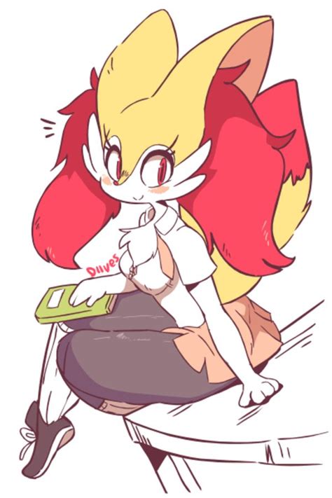 Schoolgirl Braixen By Diives Diives Cute Pokemon Pokemon Pictures Anime Furry