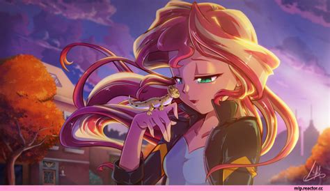 bacon pone daybyvalebreeze sunset shimmer Сансет Шиммер mlp art minor my little