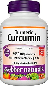 Amazon Com Webber Naturals Turmeric Curcumin Mg Of Raw Turmeric