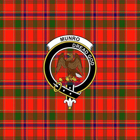 Munro Tartan Clan Badge Weekender Tote Bag K2 Mixed Media By Tram