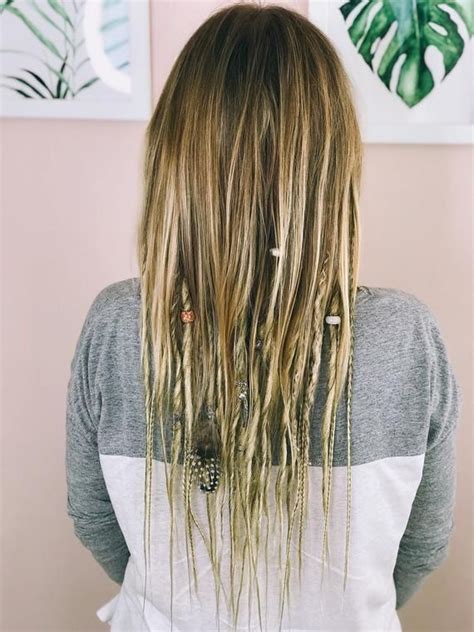 Synthetic Dreads Double Ended Mix Dreadlocks And Braids Natural Blond