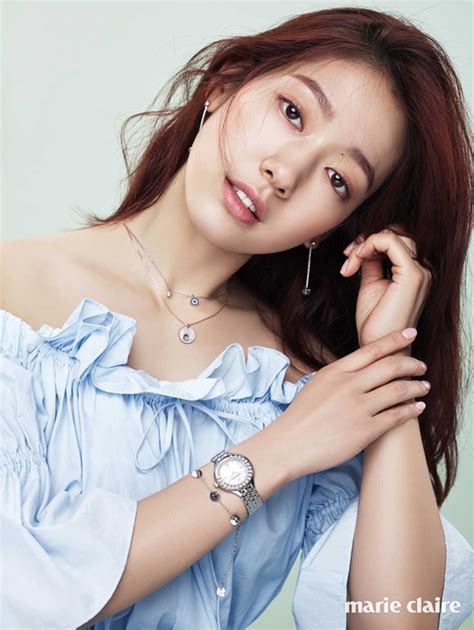 Park Shin Hye Models Swarovski Jewelry For March Marie Claire Park