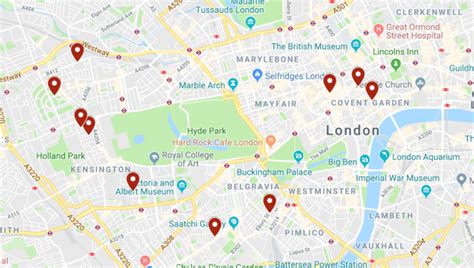 Map Of The Prettiest Streets In London London Street Map Pubs In