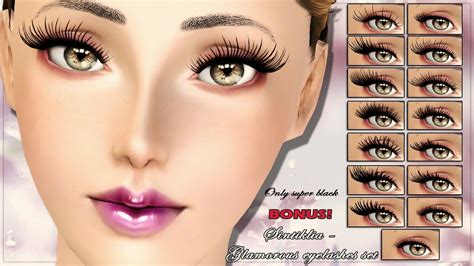 Big Set Of Eyelashes Few Collections For Sims 3 Sims 4