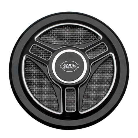 Cover filtro aria s&s stealth air cleaner covers harley davidson fledre 18>20. S&S Cover, Air Cleaner, Tri-Spoke, Gloss Black 170-0210 ...
