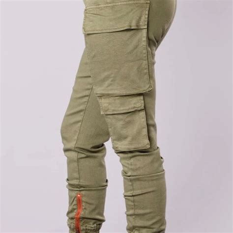 Fashion Nova Jeans Kalley Cargo Pants Olive Poshmark