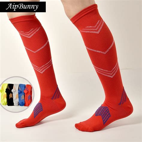Aipbunny Men Leg Support Stretch Compression Long Socks Below Knee