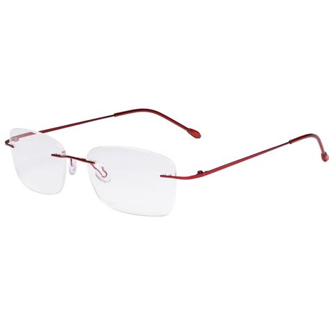 ladies frameless reading glasses lightweight rimless women