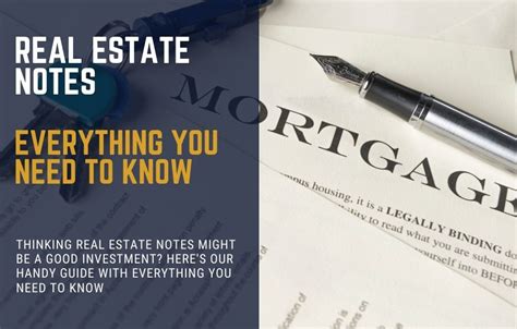 Real Estate Notes Everything You Need To Know Garnaco