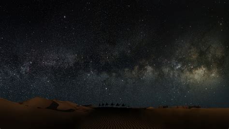 2048x1152 Sahara Desert In Scenery Night 2048x1152 Resolution Wallpaper