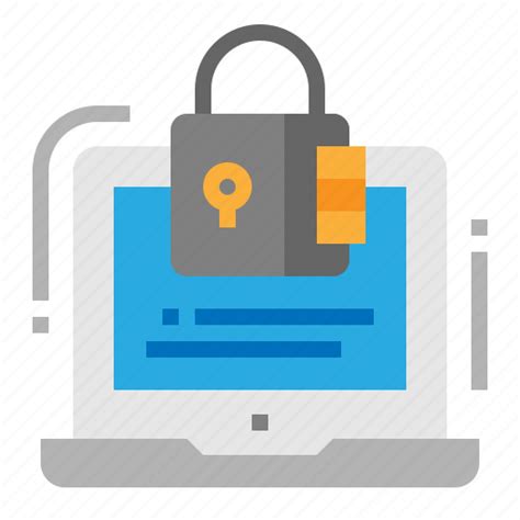 Laptop Protection Secure Security Icon Download On Iconfinder