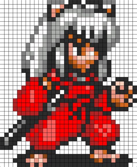 Inuyasha Kandi Pattern Pixel Art Grid Pixel Art Pixel Art Pattern