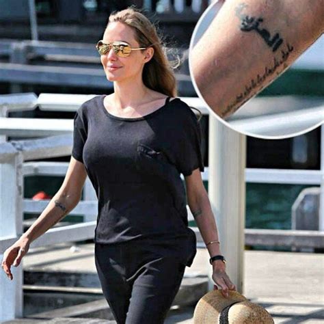 Un 18e Tatouage Pour Angelina Jolie Marie Claire
