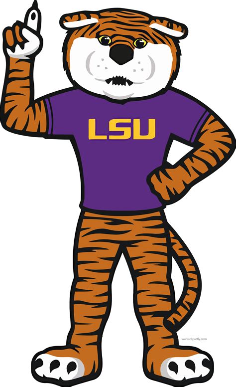 Lsu Tigger One Clipart Png Download Logo Lsu Tiger Mascot Original