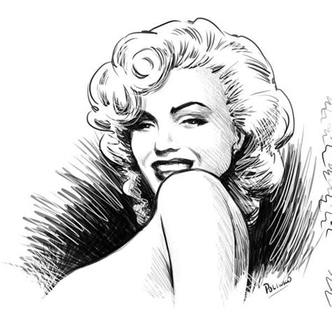 Marilyn Monroe Cartoon Coloring Page Coloring Pages