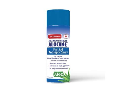 Alocane Maximum Strength First Aid Antiseptic Spray 35 Fl Oz