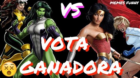 ¿quien venceria el combate wonder woman o hulka lucha dc vs marvel elige vota al que vence la