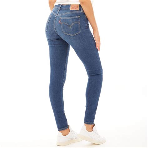 Levis Damen 710 Super Skinny Jeans Blau