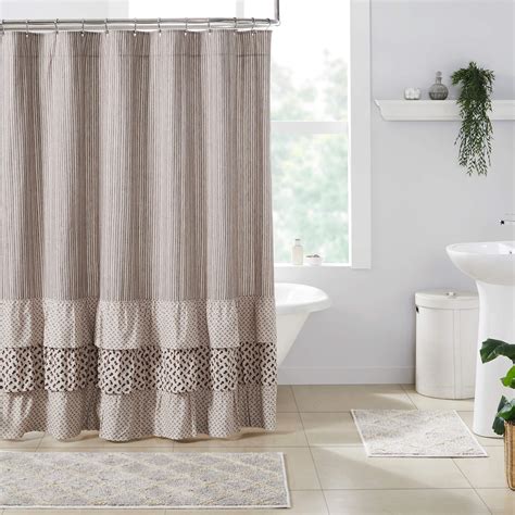 Florette Ruffled Shower Curtain 72x72bedding And Bath
