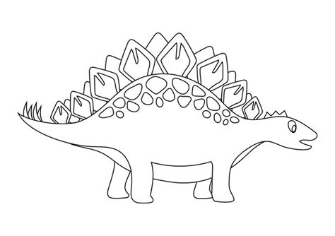 Dibujo Para Colorear Dinosaurio Stegosaurus Dibujos Para Imprimir
